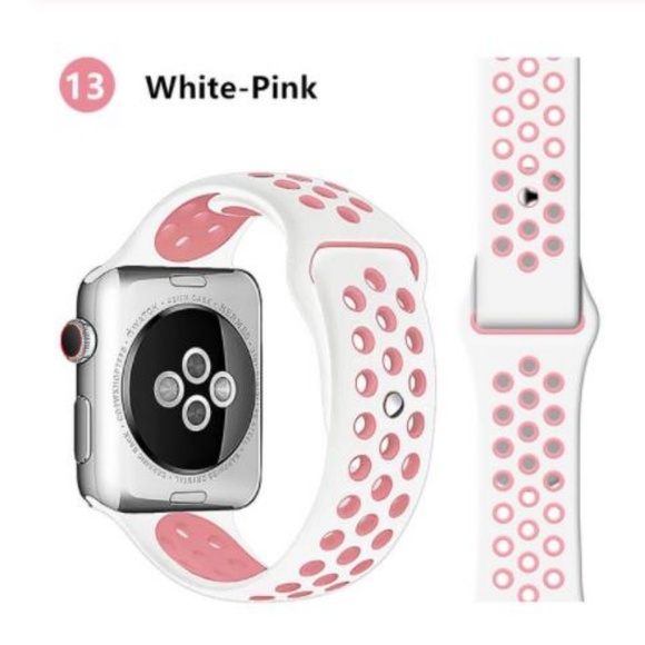 Accessories - ❤️NEW White Pink Sport Band For Apple Watch
